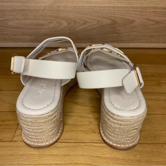 Splendid Dani Slingback Espadrille Platform Wedge Sandal in Linen - Size 7.5 - Picture 4 of 7